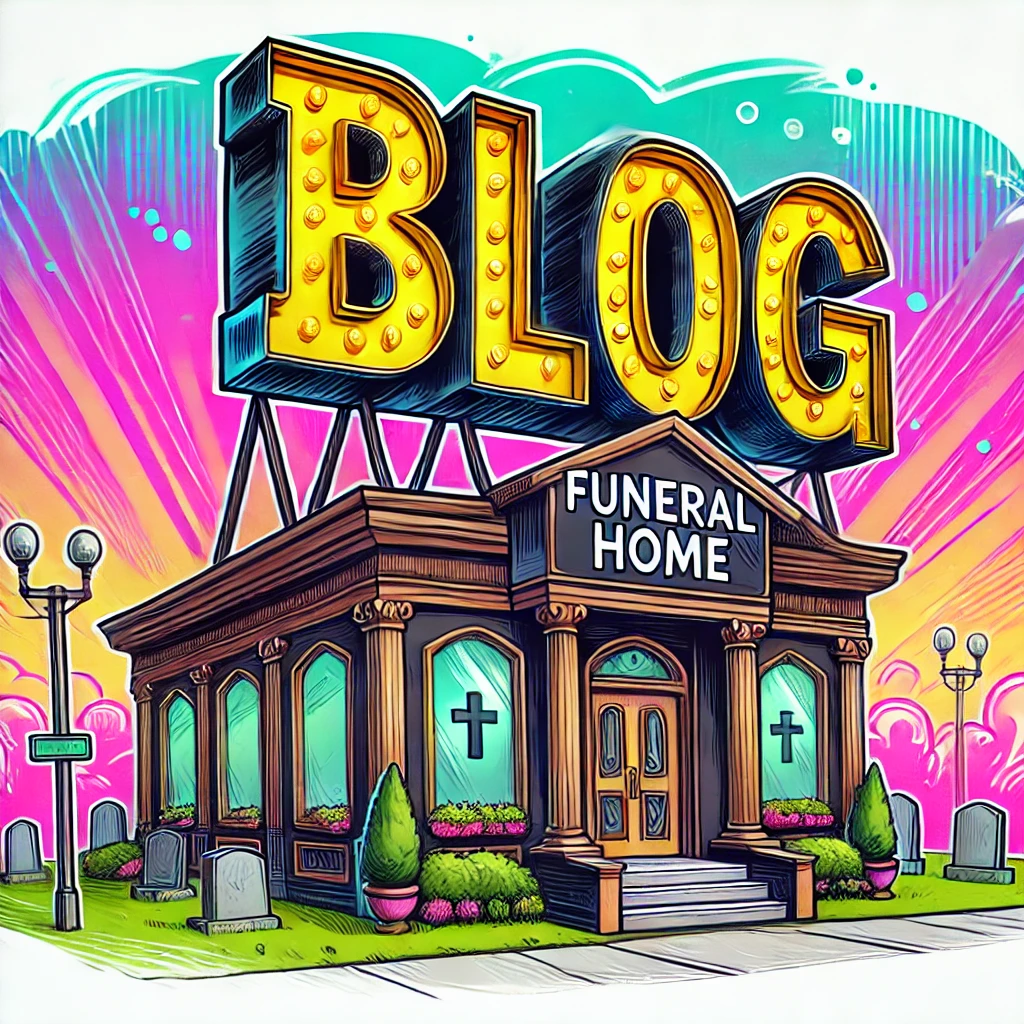 For a funeral home, blogging is like putting up a giant neon sign on your building